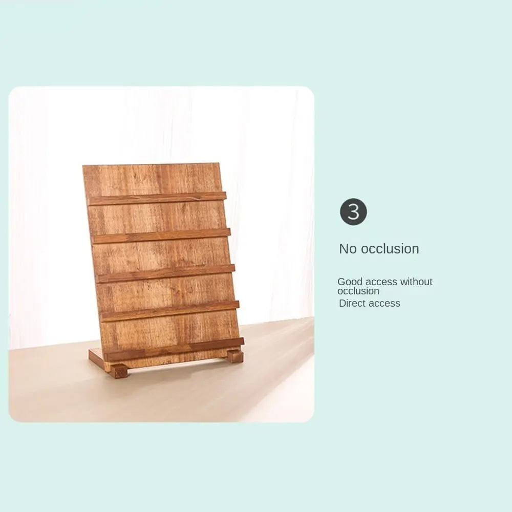 3/4/5 Layer Wooden Nail Art Stand Large-capacity Multi-functional Manicure Products Showing Shelf Space Saving Smooth
