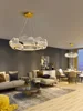 Candelabros de techo modernos para dormitorio, lámpara Led regulable con control remoto para decoración de niña, sala de estar 4