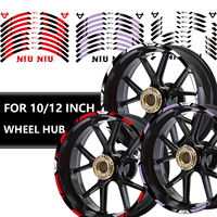 NIU Electric Scooter Motorcycle Wheel Hub Reflective Stickers Moto Accessories Decal for  NIU MQIS MQIGT 10Inches 12Inches Tires