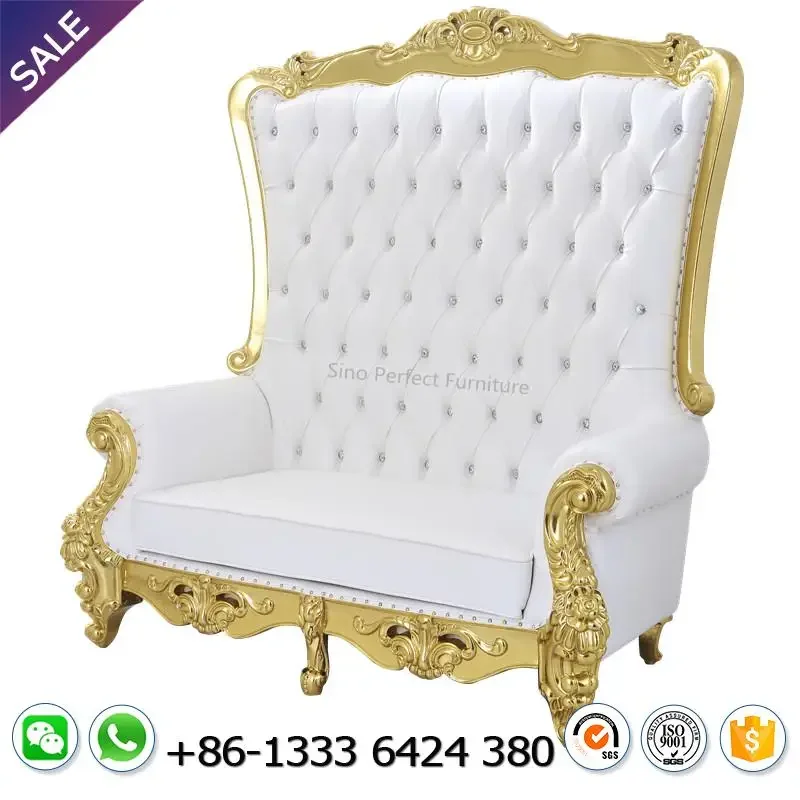 Factory Direct 2026 Custom Hot Sale Royal Throne Chairs for Wedding