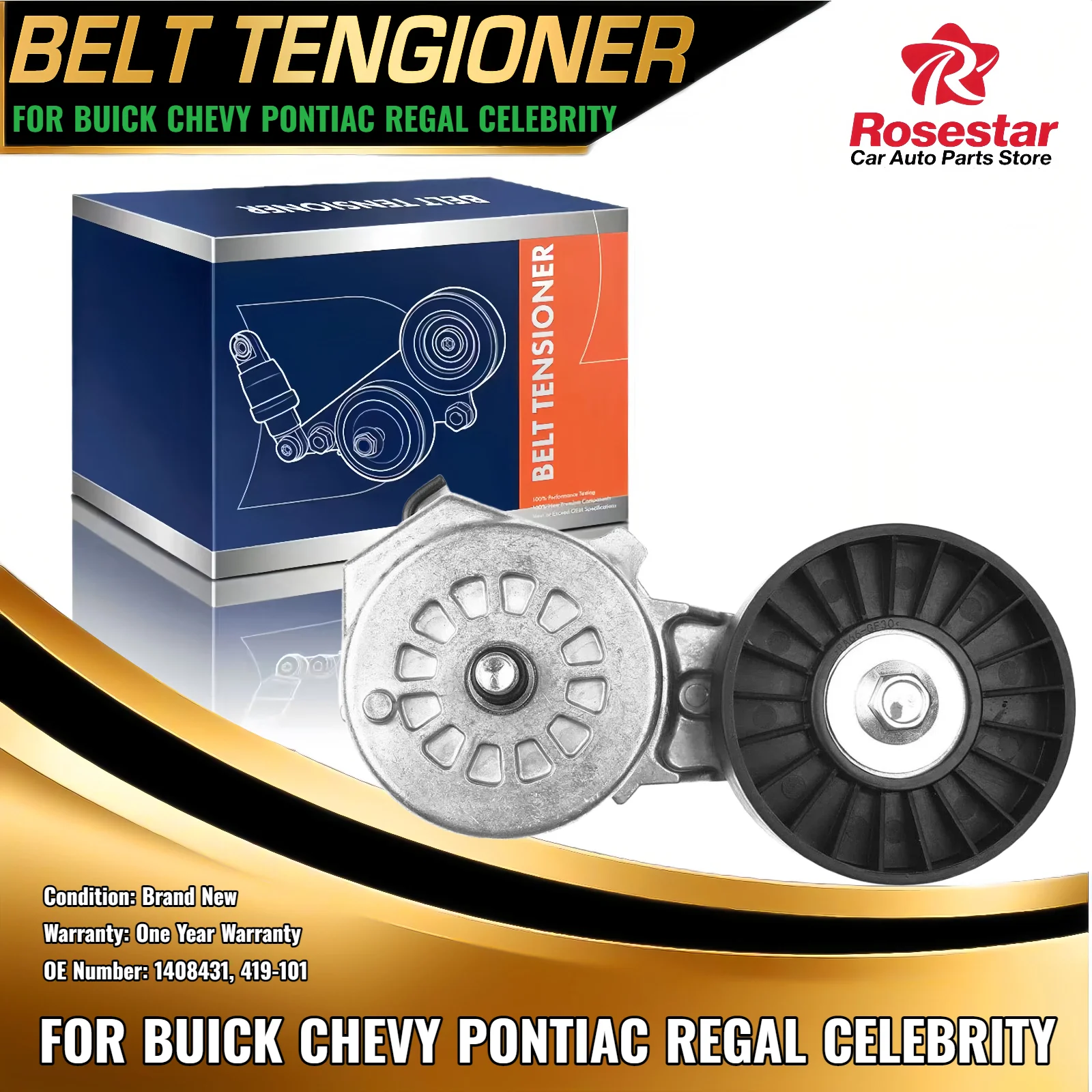 

Натяжитель ремня в сборе и шкив для Chevy Impala Venture Buick Regal Pontiac Olds 1408431 419-101