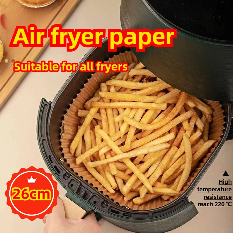 Extra Large Air Fryer Paper Airfryer Baking Cooking Paper Tool for Air Fryer Accessories Parchment Paper Oven Non-fat Air Fryer