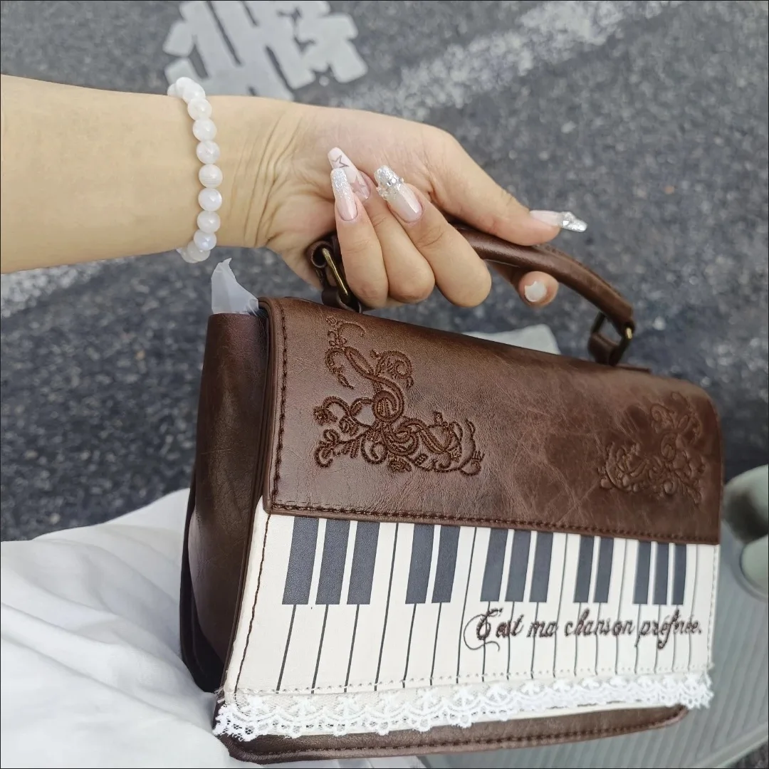 

Women Patchwork Contrast Color Handbag Harajuku Retro Handbags Y2k Aesthetic Crossbody Bag Streetwear Preppy Backpacks All Match