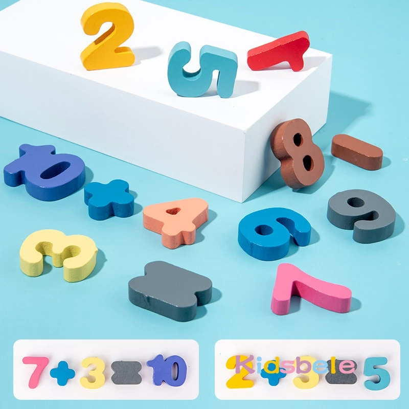 Giocattoli Montessori per bambini numeri di legno giocattoli per l'apprendimento modellatore conteggio gioco di pesca per bambini educazione prescolare matematica