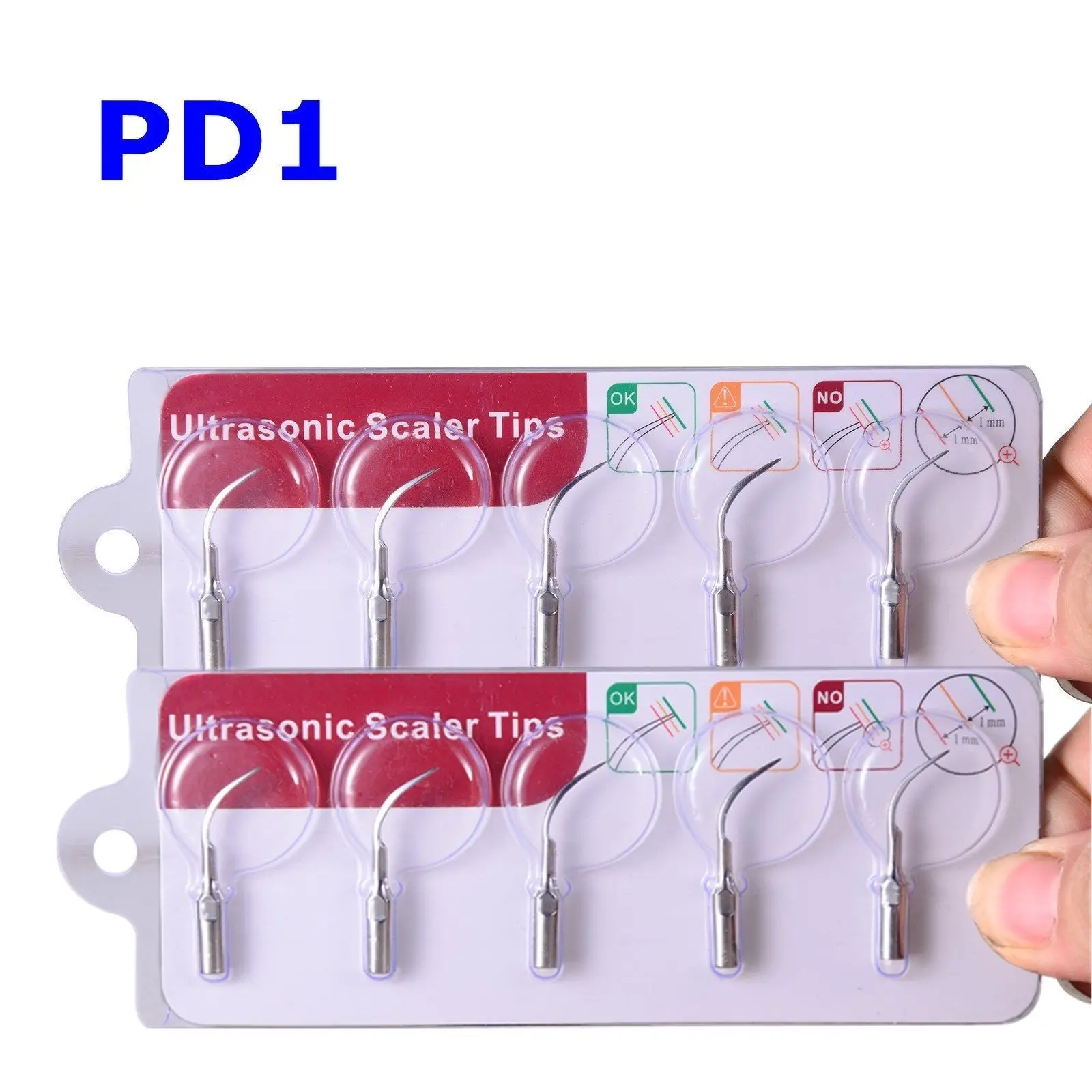 

10PCS Dental Ultrasonic Piezo Scaler Tips GD1 for Satelec / DTE Scaling Handpiece