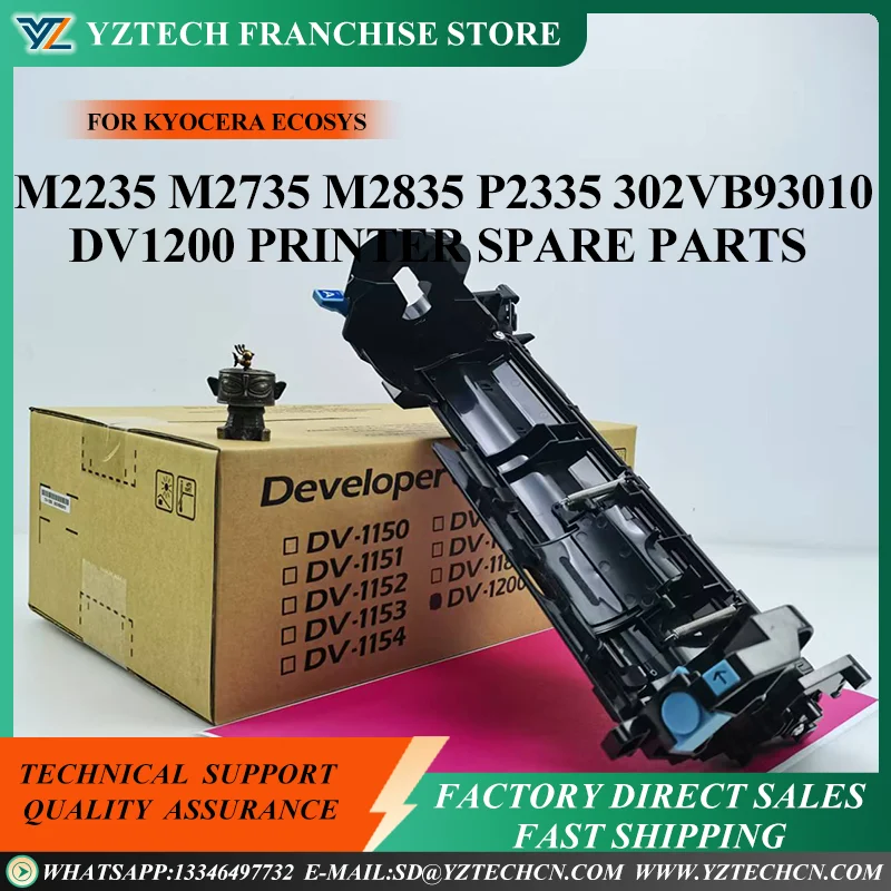 

1X DV-1200 DV1200 302VB93010 Developer Unit for Kyocera ECOSYS M2235 M2735 M2835 P2335 Printer Spare Parts