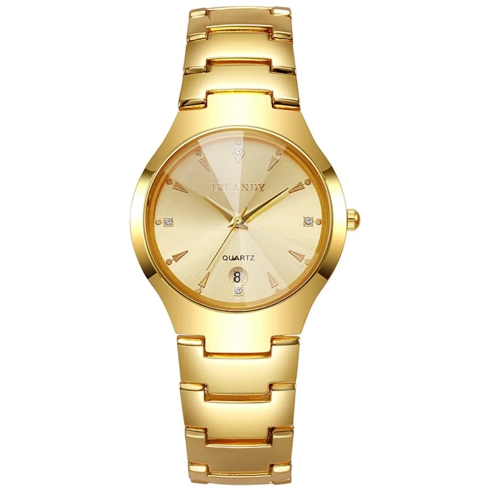 

Casual Calendar Function Women Watch Adjustable Strap Steel Belt Couple's Wristwatches Quartz Simple Wristwatches Couple's