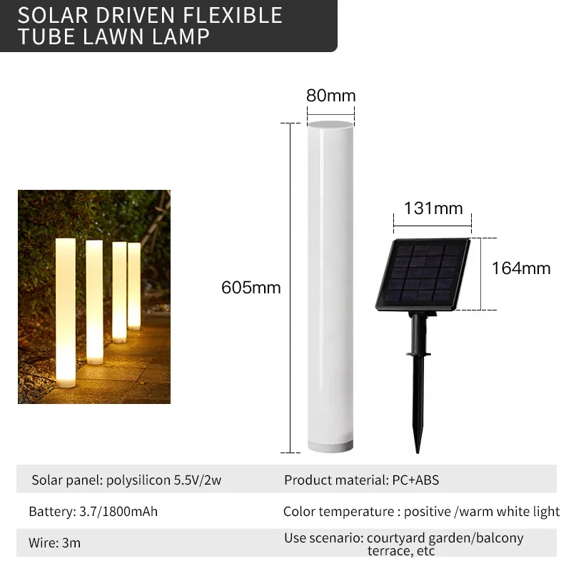 Yunduo Solar Lawn Light Waterproof Garden Landscape Lamp For Outdoor