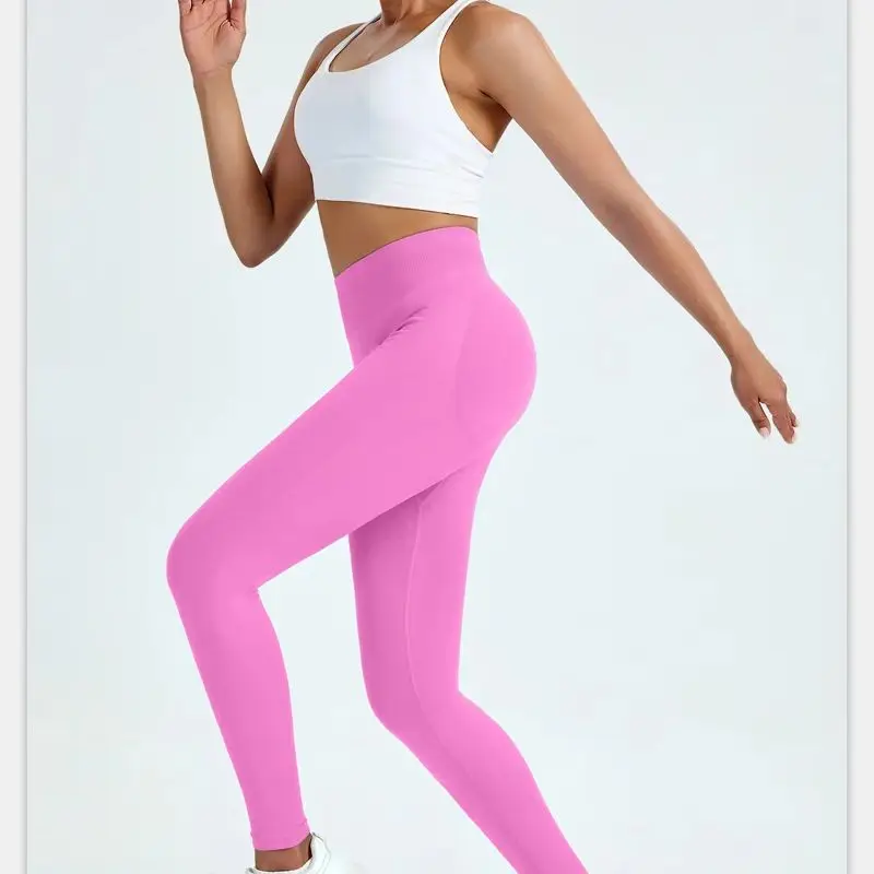 

Женские однотонные леггинсы для йоги с низкой посадкой, утягивающие живот, с эффектом подтяжки ягодиц, эластичные, тянущиеся в 4 направлениях, для тренировок, комфортные, для фитнеса и спортзала