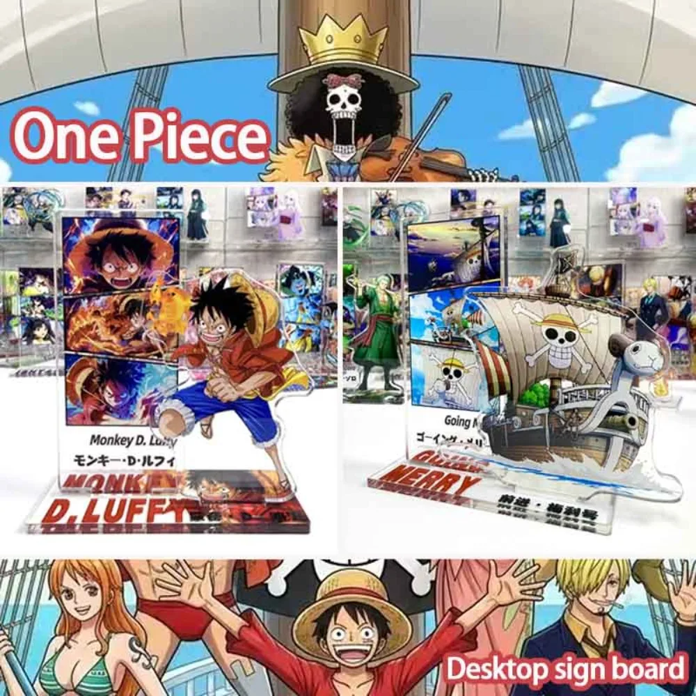 Figura acrílica de Luffy y Nami de One Piece 2026 para decoración de escritorio, diseño exquisito, un maravilloso regalo para los fanáticos del anime