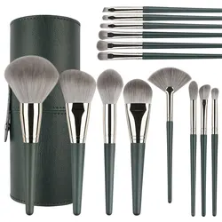 Super Soft Makeup Brushes Set para Mulheres, Ferramenta de Beleza, Pincel de Maquiagem, Fundação, Cosmético, Solto, Pó, Blush, Fundação, Mistura, 10 Pcs, 14Pcs