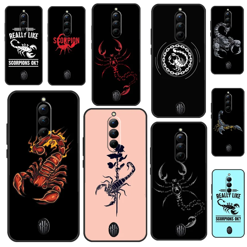 Funda de animal Escorpio Scorpion para Red Magic 8 9 10 Pro Plus 6 6S 7S 7 Pro 5G 6R RedMagic 10S 8S 9S Pro Plus