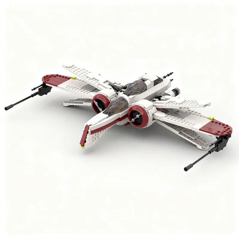 760-teiliges MOC ARC Star Battle Modellbausatz Weihnachtsgeschenk Spielzeug Architektur Zusammenbau DIY Bildungs-Bausteine Kreative Idee