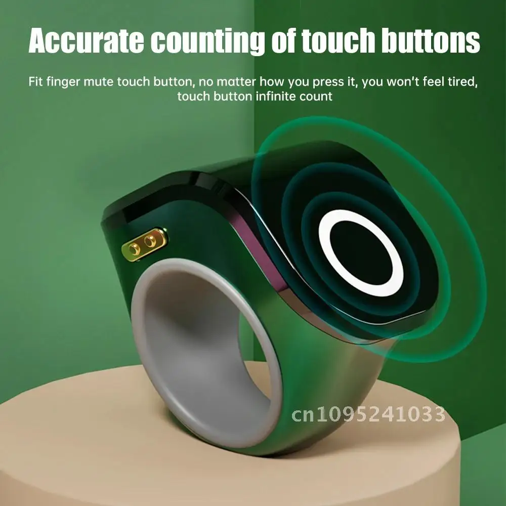 

Digital Counter Portable Points Rechargeable Ring Ring Idea Touch Smart Waterproof Finger for Tally Muslims Counter Counter