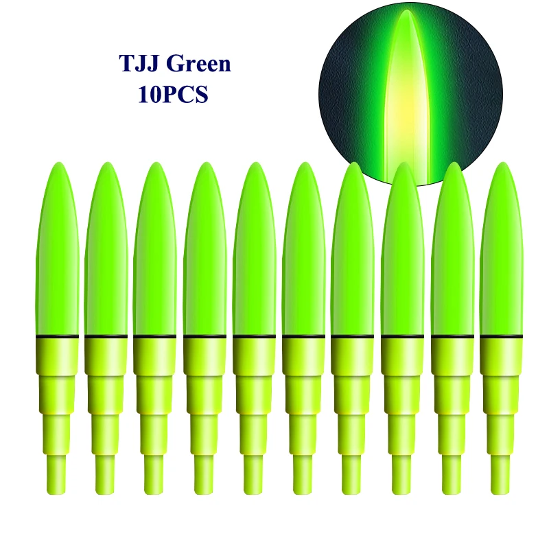 10PCS Electric Light Sticks Tackle Electronic Ocean Fishing Accessories Bright Lake River Sea Tools