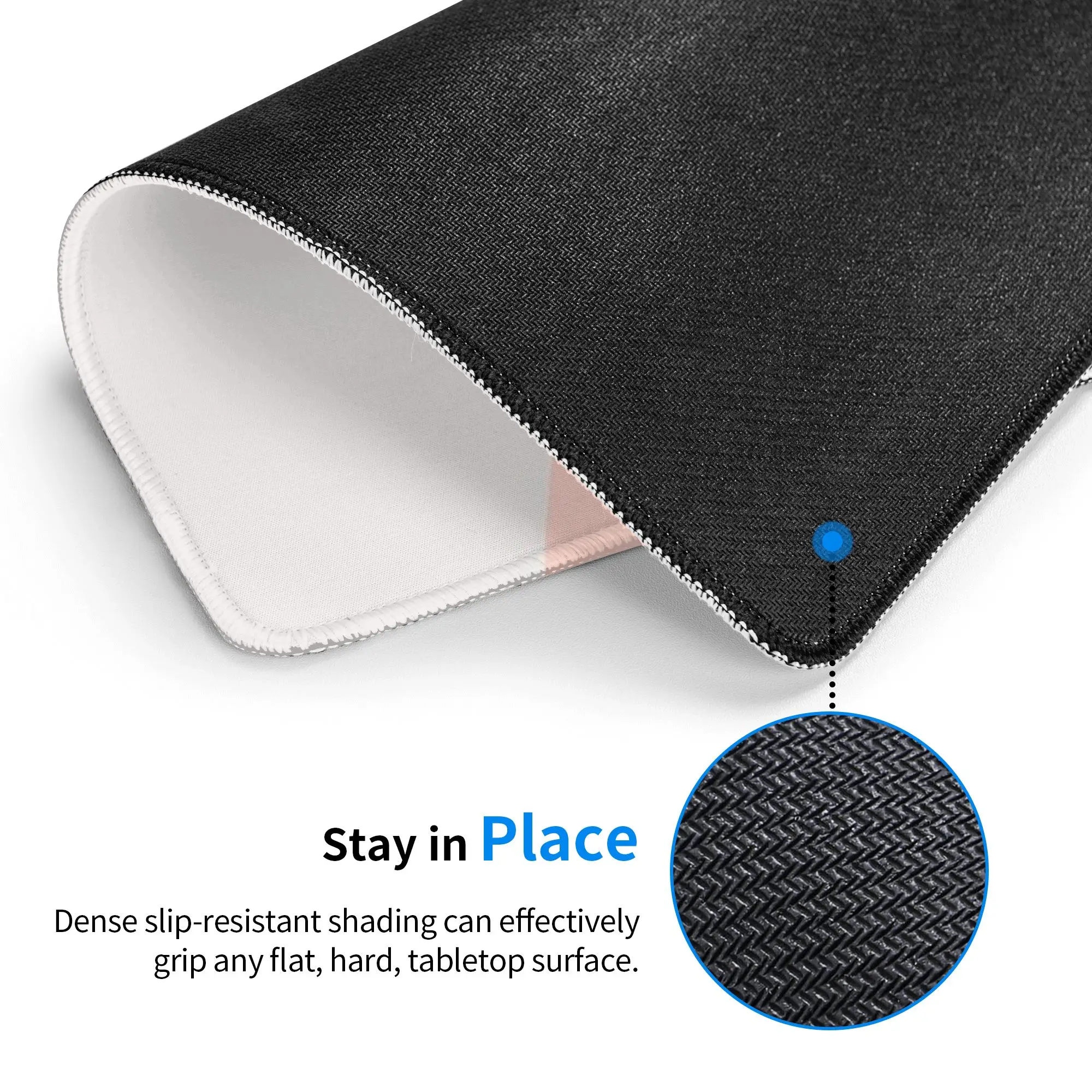 Light Colour Wavy Gradient Design Mouse Pad Computer Keyboard Mouse Mat Gamer PC Laptop Desk Mat Office Accessories Table Mats
