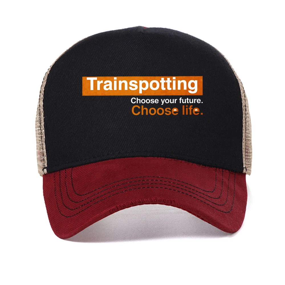 

Trainspotting Vintage baseball cap Movie Choose Life 90's 80's mesh caps outdoor Causal Breathable sun hats sport Trucker Hat