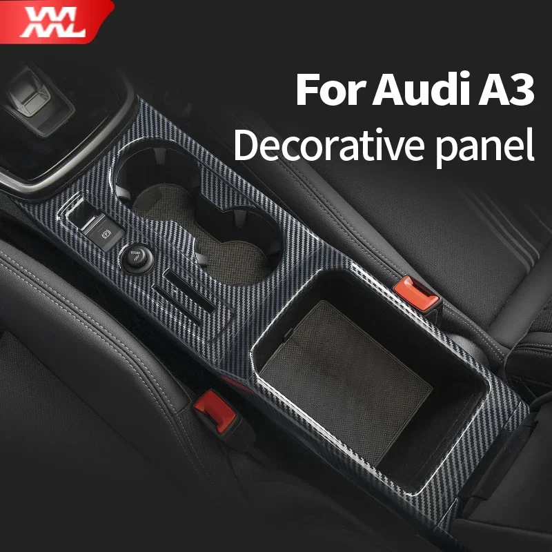 Wate Cup Position Decorative Panel of Electronic Hand Brake  for Audi A3 8Y 2023 2022 2021 2020 Interior Accessories