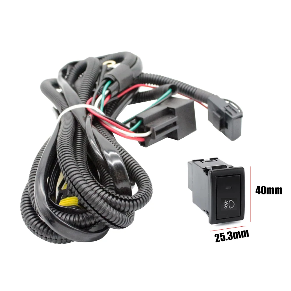 EEMRKE Car Fog Lights Wire Harnesses H11 Connector + Switch for Suzuki SX4 Swift Alto Grand Vitara JT Splash EX Kizashi Vitara detail image 2