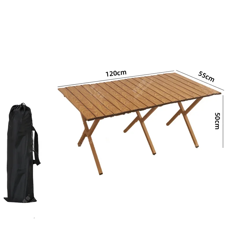 Custom Portable Carbon Steel Folding Picnic Table for Outdoor Dining for Beach Camping & Other Activities