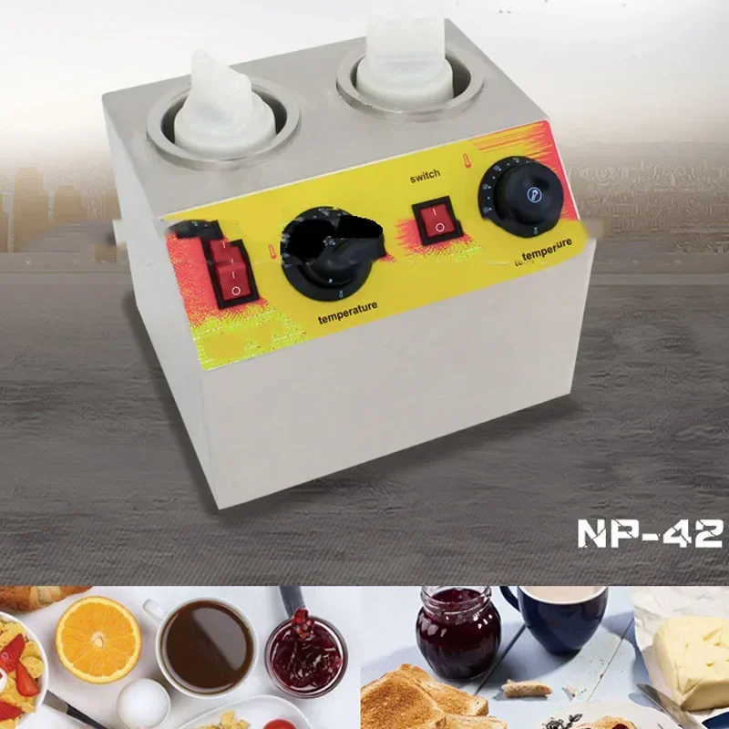 المنزلية 220 فولت 2 فرن تدفئة الشوكولاتة الكهربائية تسخين الهواء آلة صهر الشوكولاتة مع التحكم الذكي في درجة الحرارة