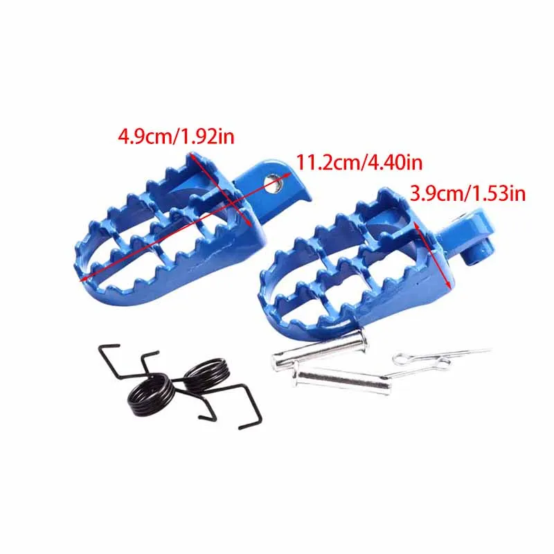 1Pair（2pcs）Footrest Pedal Foot Pegs Dirt Bike For Yamaha TTR125 TTR225 TTR90 TTR110 PW50
