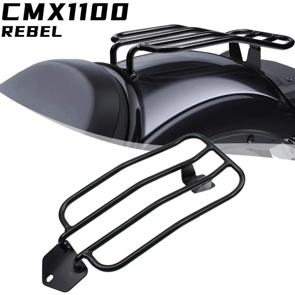 for Honda Rebel CMX CM 1100 2021-2023 Black Rear Top Case Carrier Luggage Rack Solo Seat Rear Fender Rack Accessories