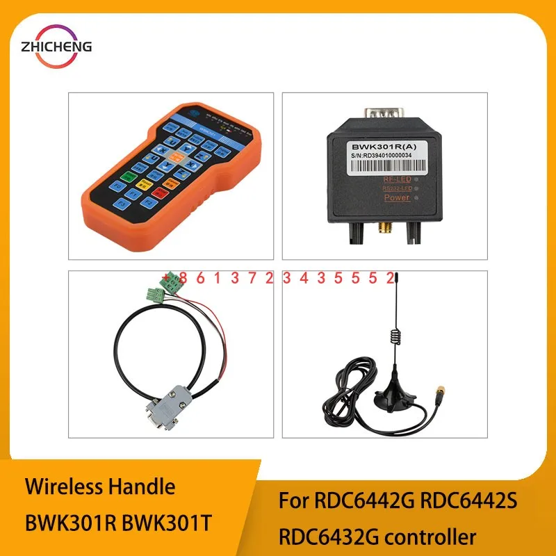 Laser Ruida Wireless Operating Handle BWK301R BWK301T for RDC6442G RDC6442S RDC6432G CO2 Laser controller