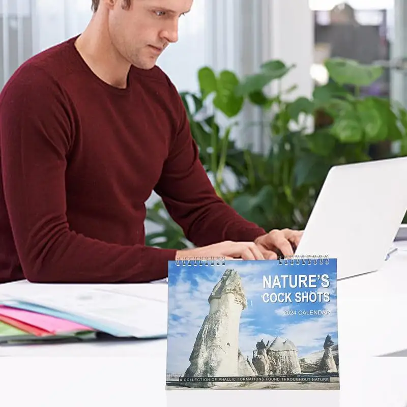 Landscape Wall Calendar Natural Monthly Wall Calendar Tear-Resistant Calendar For Adventurers Hikers Travelers Funny Wall