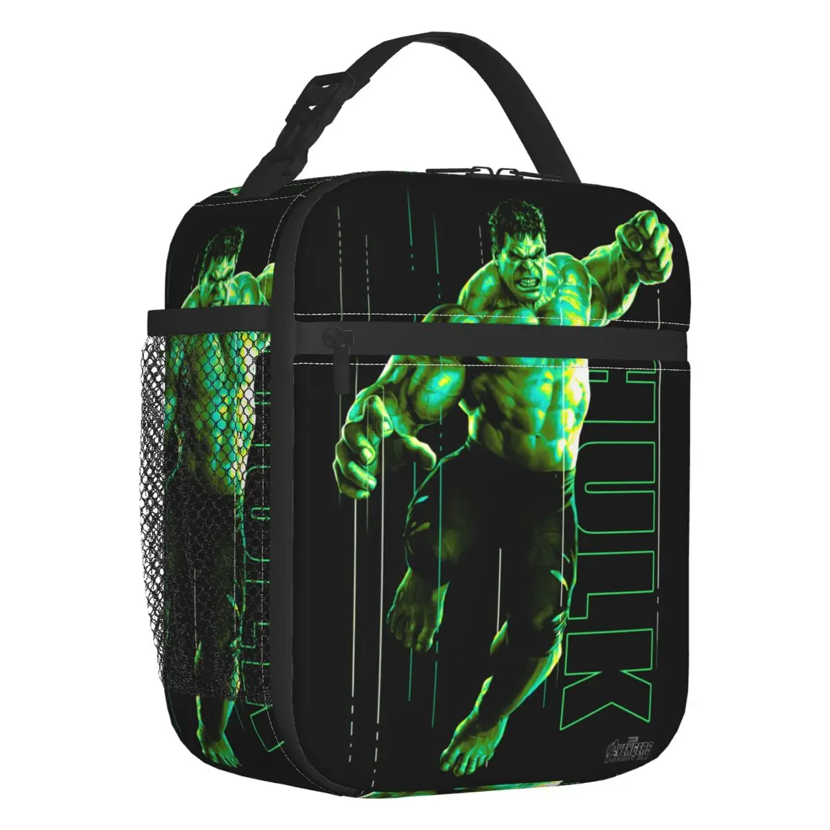 Custom Hulk The Incredible Glow Lunch Bag Men Women Cooler Warm Insulated Lunch Boxes for Student School