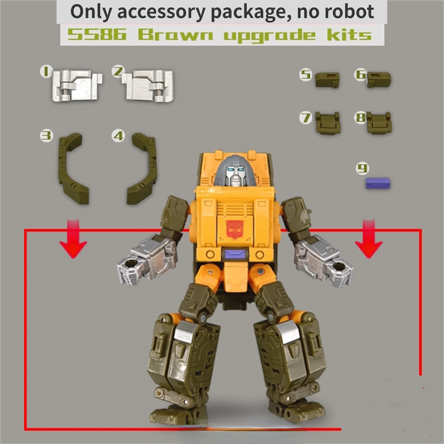 GO BETTER Filler Upgrade Kit for Studio Series SS86 Brown Filling Parts Figure Accessories