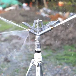 1 Inch Rocker Nozzle 360 Degrees Zinc Alloy Rotary Jet Nozzle Agricultural Garden Irrigation Sprinklers Female Thread Connector