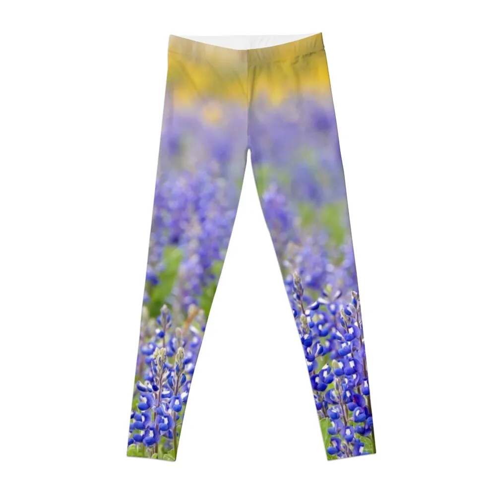 Texas Bluebonnet Field, Nacogdoches County Leggings Women's pants sports tennis for Womens Leggings