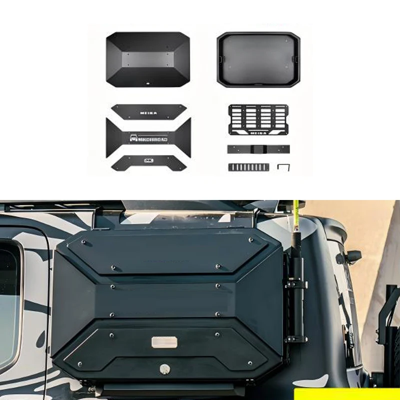 For Tank 300 Car Modification Parts Front Bumperwithlights MK Side Bags Spare Tire Cover Mudguard Inner Lining Fortank300 Parts