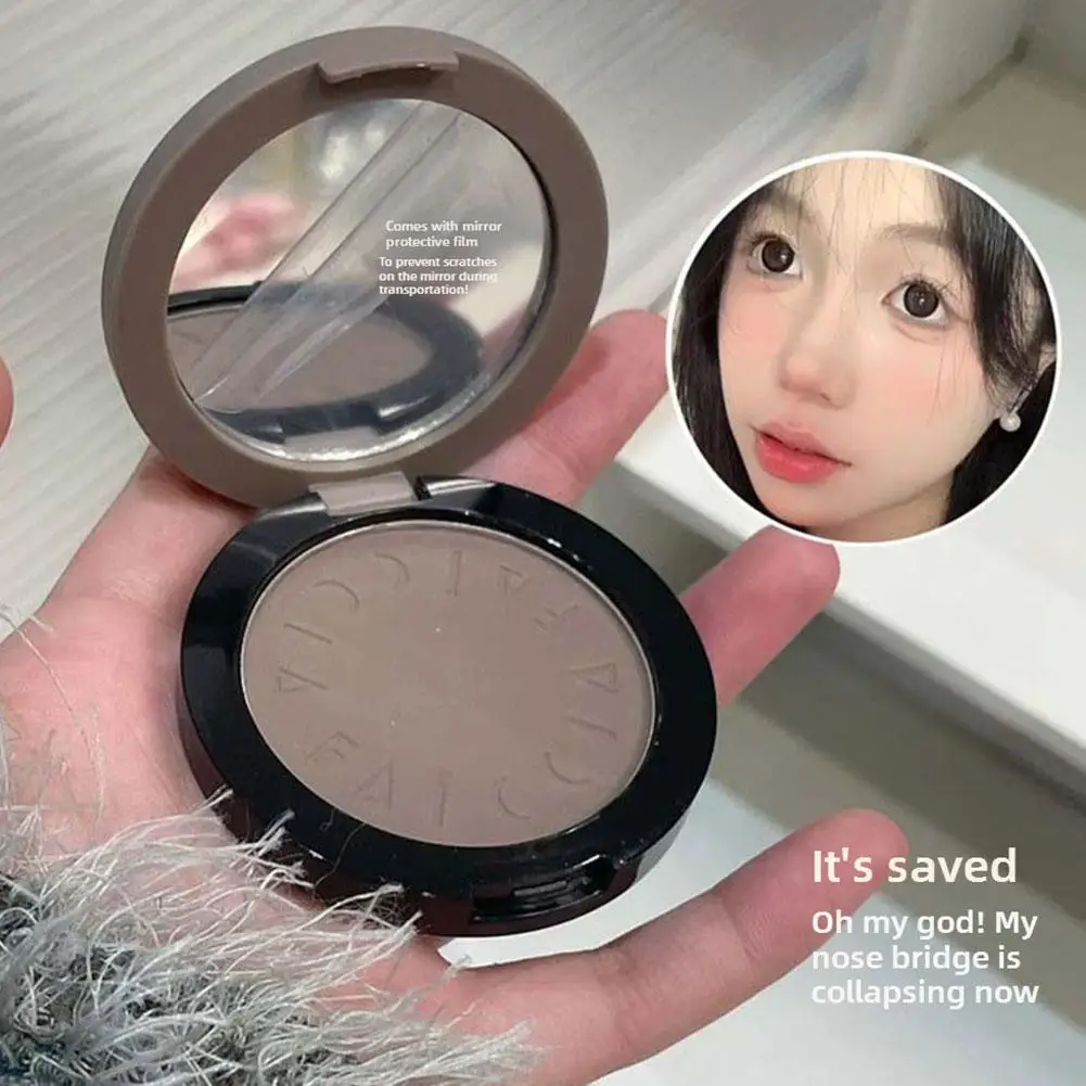 Cement Grey Nose Shadow Contouring All-in-one Plate Contouring Side Matte High-gloss Brightening Makeup Shadow Palette E8D1