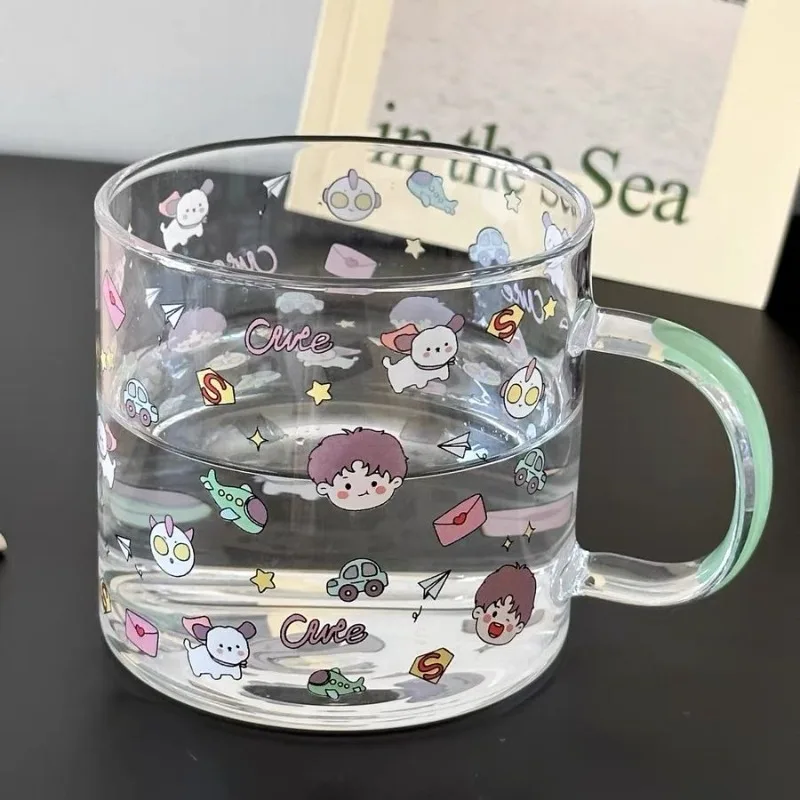 Sailor Moon – tasse à café transparente pour femmes, dessin animé mignon, haute teneur en borosilicate, verre résistant aux hautes températures, pour usage domestique