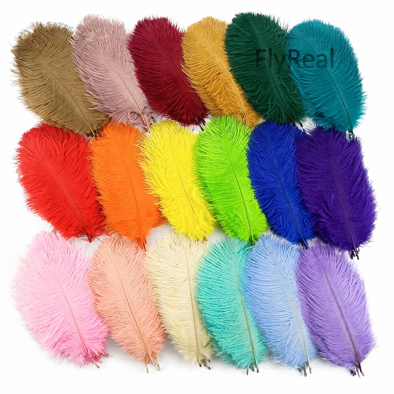 10Pcs/Lot Ostrich Feather for Crafts Photography Props Jewelry Background DIY Wedding Party Decoration Dream Catcher Accessories