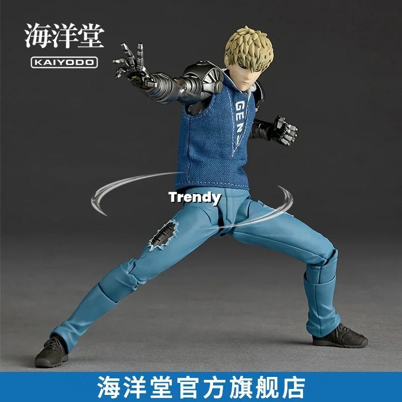 【بقعة 】Kaiyodo Revoltech Amazing Yamaguchi One Punch Man Genos Action Figure Toy Model Gift Collection