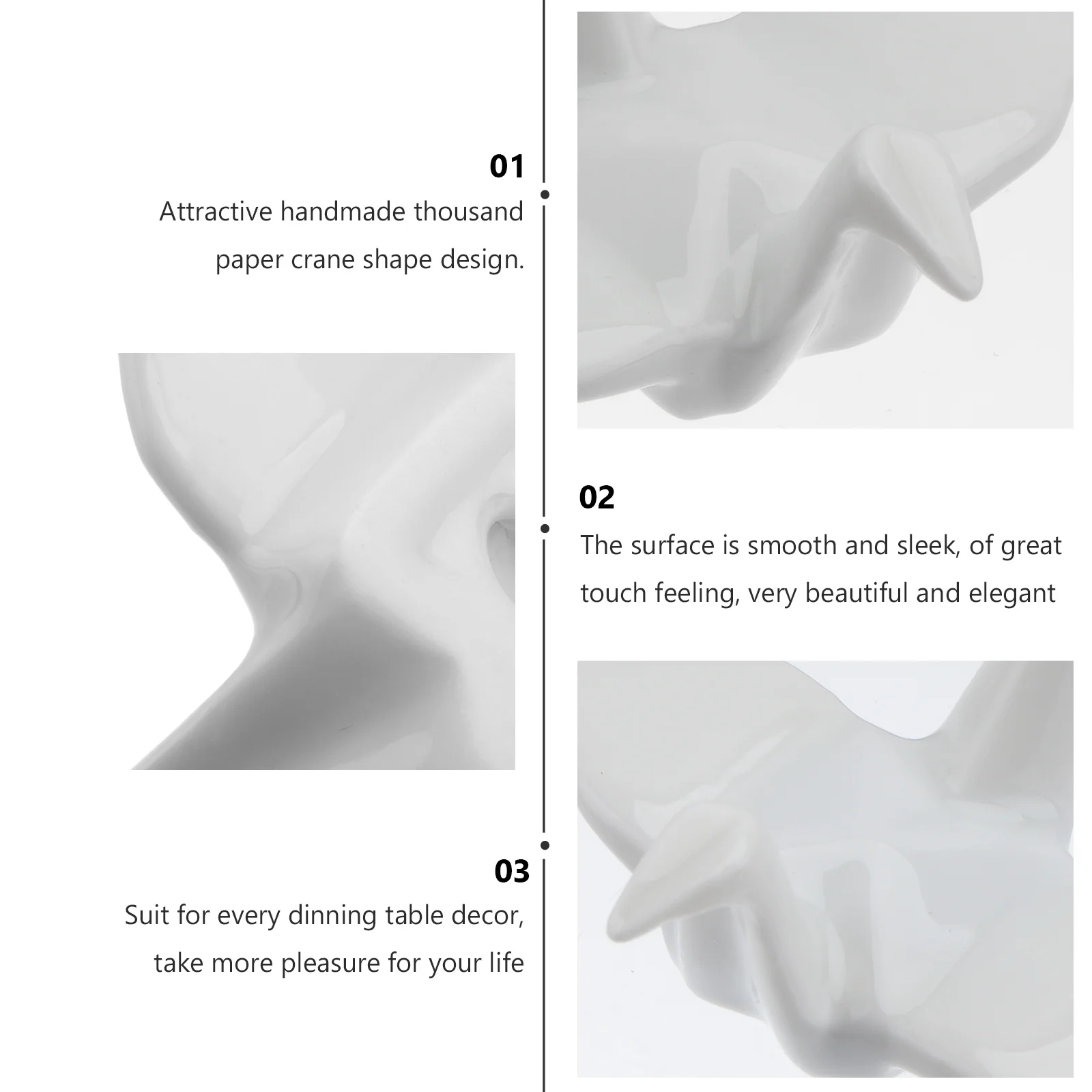 

Retro Decor Chopstick Rests Holders Ceramics Spoon Rack for Countertop Chinese Stand Table