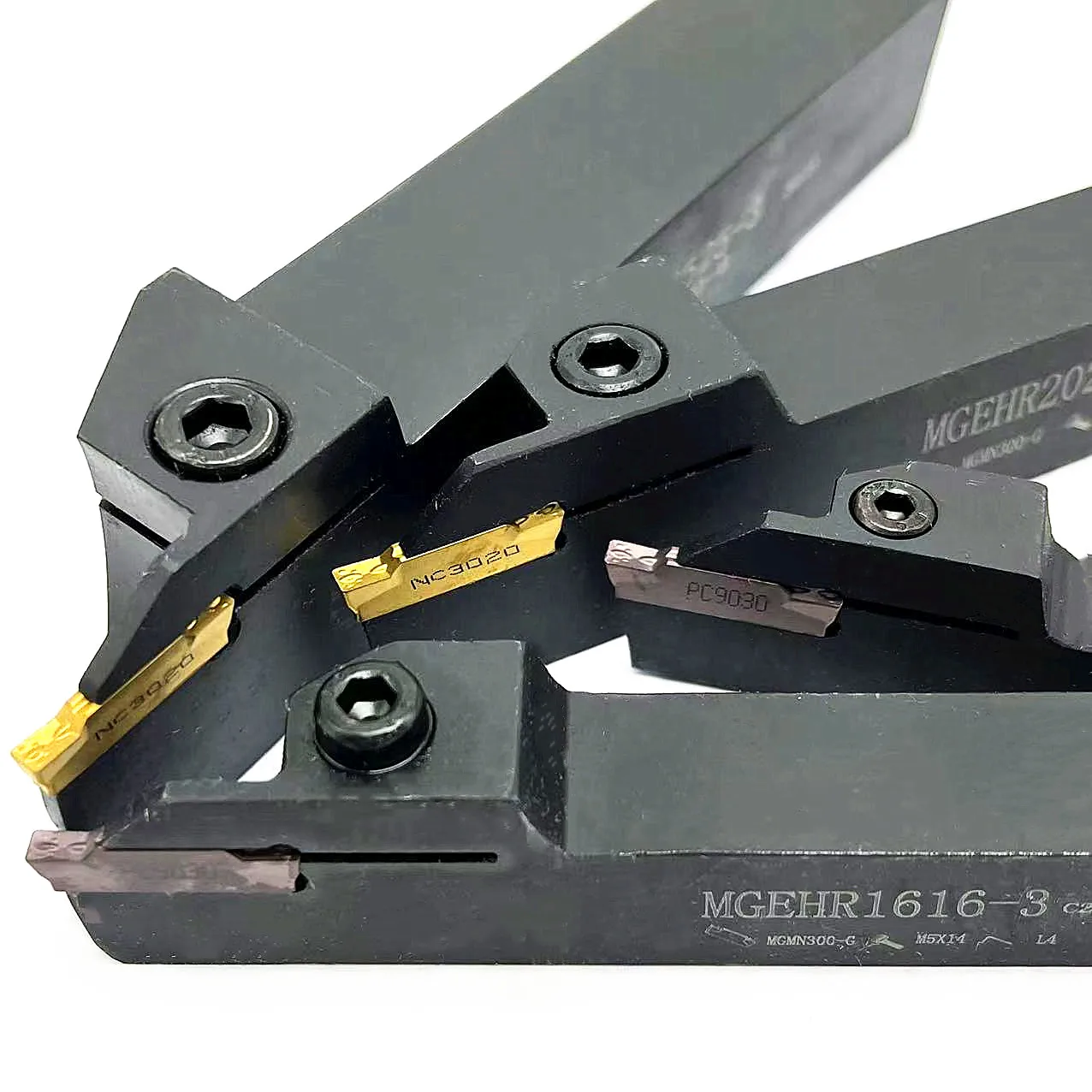 Suporte externo da ferramenta do sulco, placa de despedida, inserções do carboneto, MGEHR1212-3, MGEHR1616-3, MGEHR2020-3, MGMN300, PC9030, alta qualidade