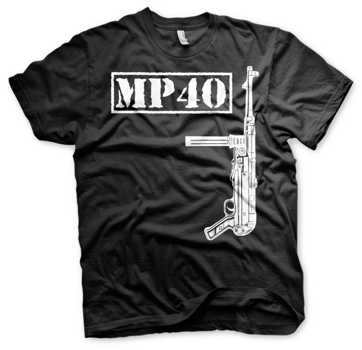 Wehrmacht Maschinenpistole MP 40 WWII German MP 40 Submachine Gun T Shirt. 100% Cotton Casual T-shirts Loose Mens Top Size S-3XL