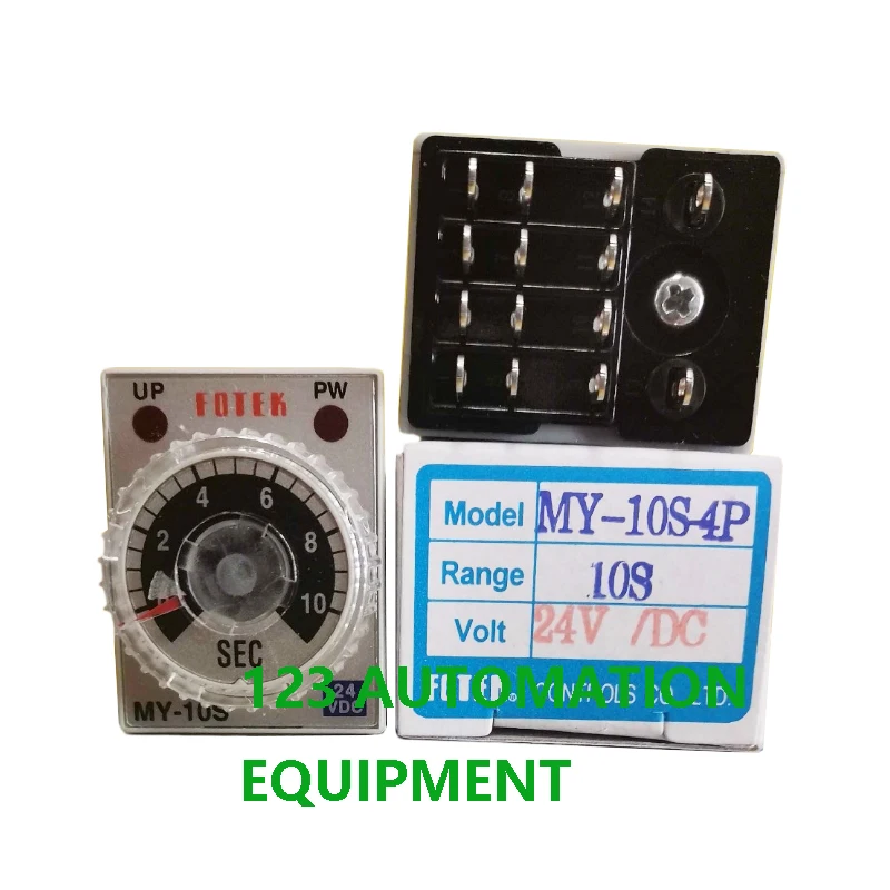 Authentic New FOTEK MY-1S 3S 6S 10S-2P-24VDC MY-1S 3S 6S 10S-4P-24VDC Time on Relay Small Timer DC
