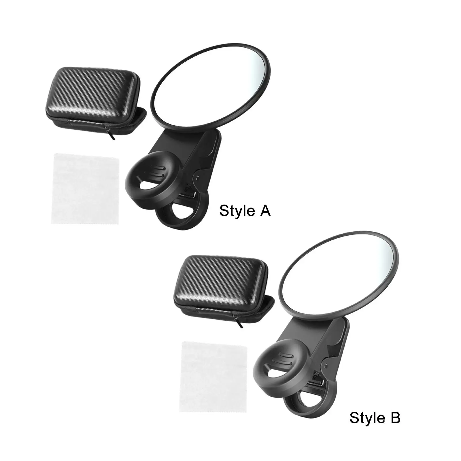 Smartphone Camera Mirror Reflection Clip with Storage Box Selfie Reflector