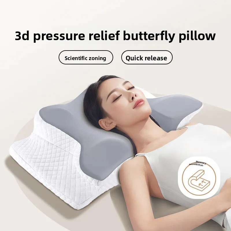 

Butterfly shaped memory pillow neck protection slow rebound pillows Sleeping Pillow Multifunctional Core Playing Mobile Pillow