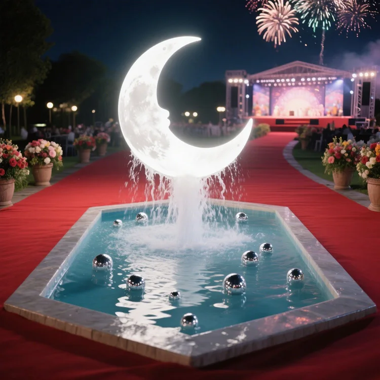 AWS معدات نافورة خارجية صغيرة أسعار الجملة مخصصة الحجر المقاوم للصدأ حديقة الشمسية بحيرة فيلا نوافير العقارات #3