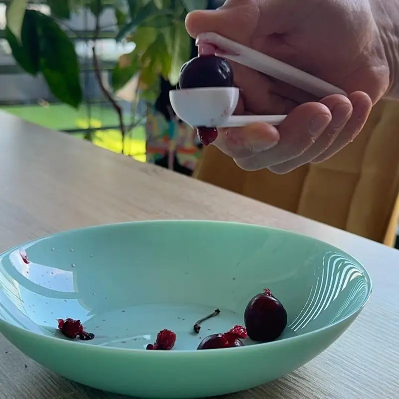 3D Printed Cherry Pitter, Easy-to-Use Fruit Corer And Seed Remover For Cherries For Cherries, Olives, And More, Kitchen Gadget
