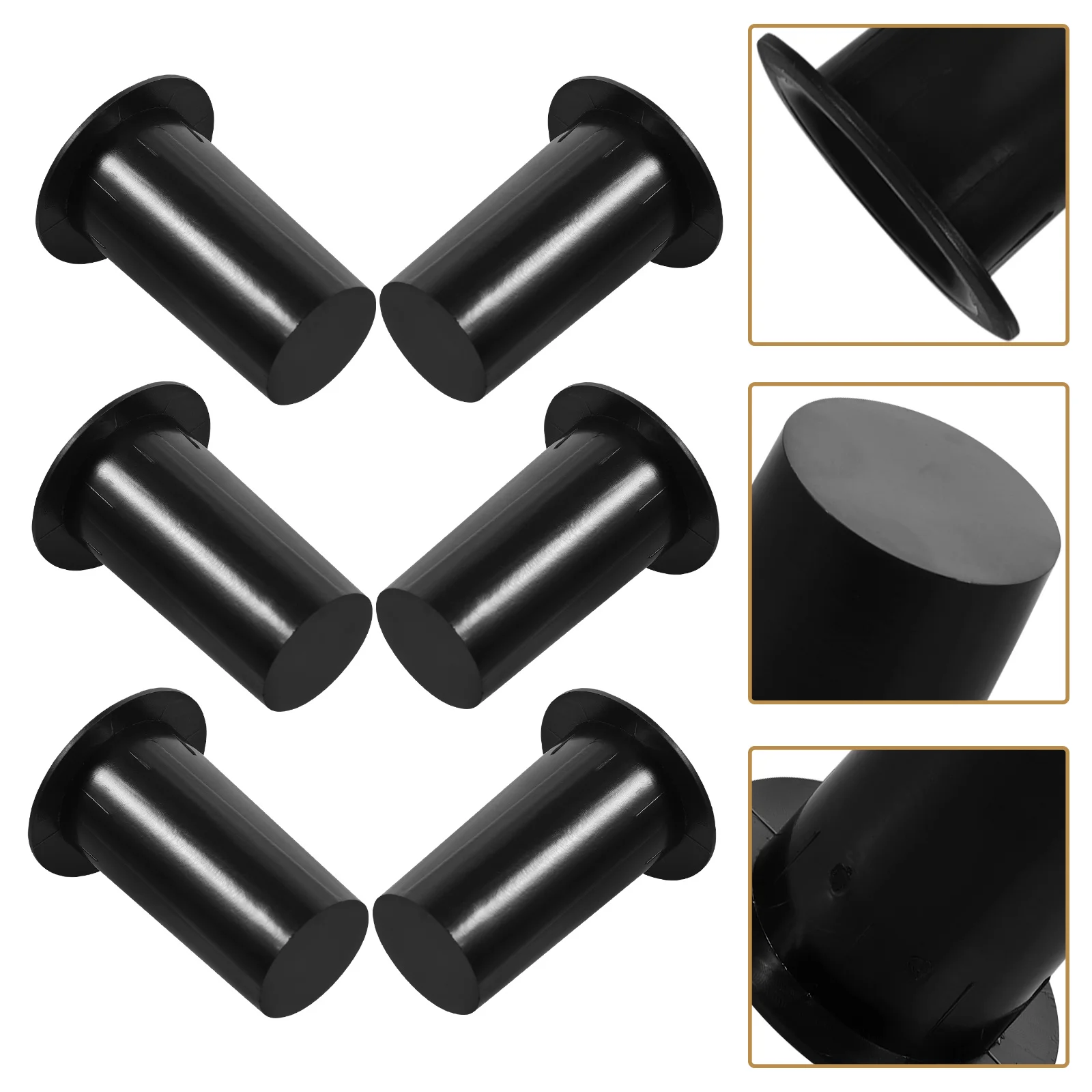 

6Pcs Mic Holder Plastic Microphone Stand Desktop Base Stable Mic Support for Office Studio Home Microphone Rack