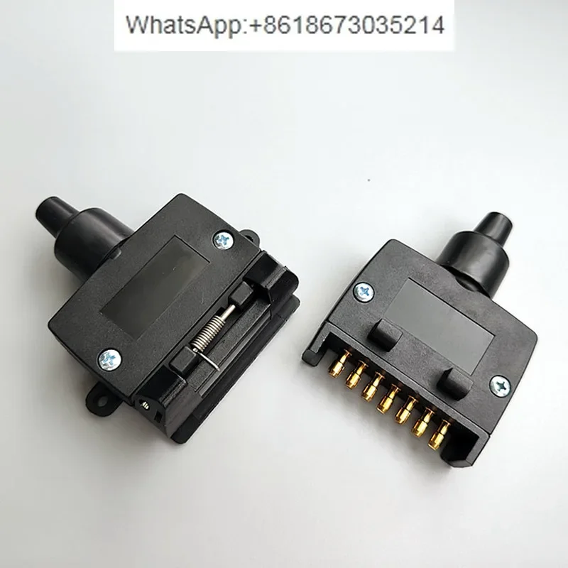 7-Pin Australian flat plug socket trailer RV accessories power signal connector car modification