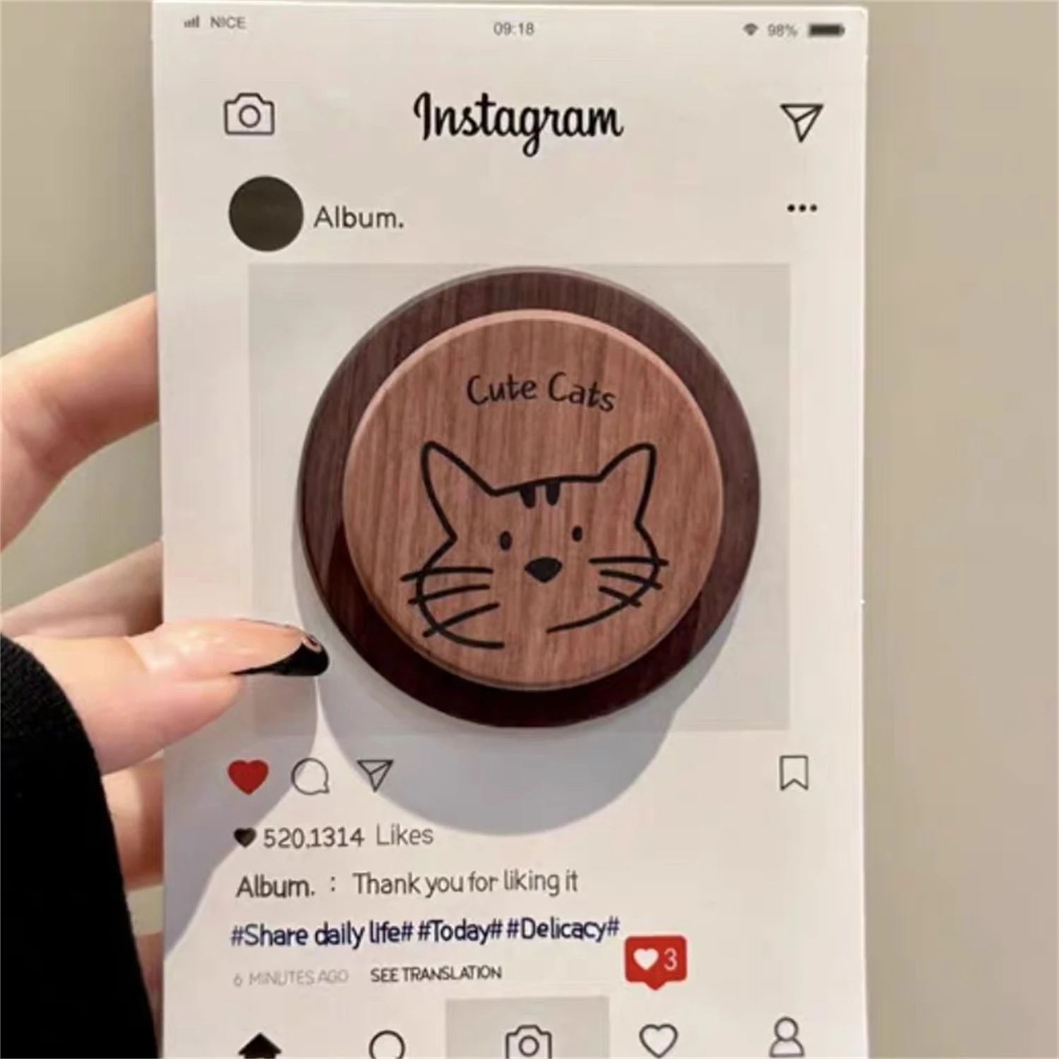 

Korean Cute Magnetic Stand for Magsafe Grip Tok Griptok Bracket Phone Holder Support For IPhone Samsung Pad Smart Tok