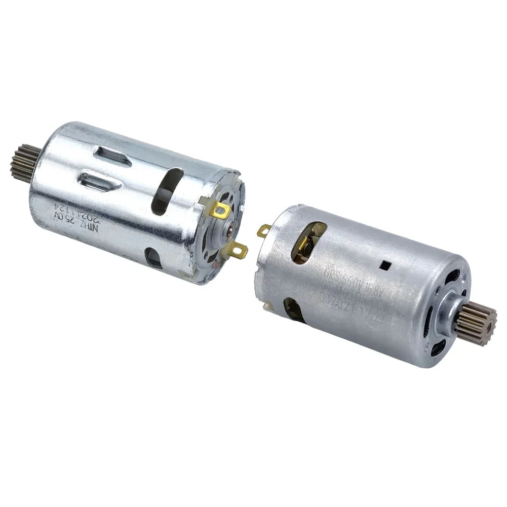 1pc RS550 Motor 16 Teeth 16.8v 25v 2300-3000r/min For Cordless Charge Drill Screwdriver Power Tool Accessories Replacmeent